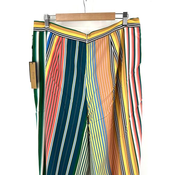 Maree Pour Toi wrap front wide leg pants in multicolor Size 12 - Picture 6 of 13